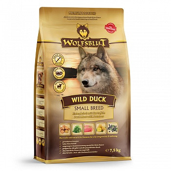 Wolfsblut - Сухой корм для собак мелких пород Wild Duck Small Breed (Дикая утка с мясом дикой утки и картофель) 