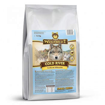 Wolfsblut - Сухой корм для собак мелких пород Cold River Small Breed (Холодная река с форелью и бататом). 